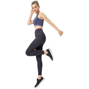 Koton dam High Rise Stitch detalj sport leggings, Antracit (930), XS Koton dam High Rise Stitch detalj sport leggings, Antracit (930), XS