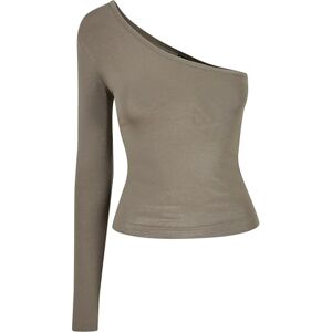 Urban Classics Kvinnors damer asymmetrisk långärmad t-shirt, oliv, M, OLIV, M Urban Classics Kvinnors damer asymmetrisk långärmad t-shirt, oliv, M, OLIV, M