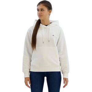 GANT Shield Huvtröja för kvinnor, Äggskal, XL GANT Shield Huvtröja för kvinnor, Äggskal, XL