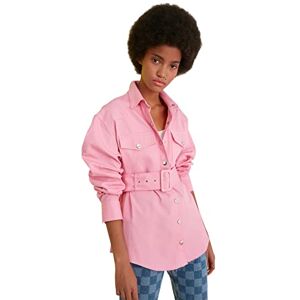 Trendyol Kvinnors välvd jacka, rosa, 36 Trendyol Kvinnors välvd jacka, rosa, 36