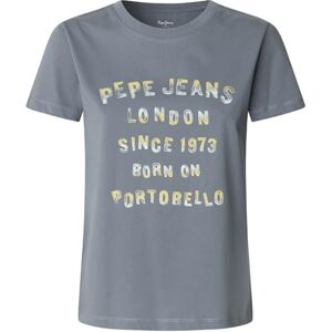 Pepe Jeans dam Beth t-shirt, blå (borr blå), L, Blå (borr blå), L Pepe Jeans dam Beth t-shirt, blå (borr blå), L, Blå (borr blå), L