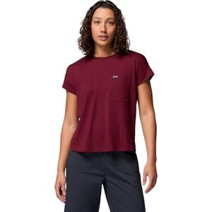 Columbia Daniela Falls SS, stickad topp, fuktavledande material, dynamisk stretch-passform, andningsbar sidventil, bröstficka, UPF 50-skydd dam Columbia Daniela Falls SS, stickad topp, fuktavledande material, dynamisk stretch-passform, andningsbar sidventil, bröstficka, UPF 50-skydd dam