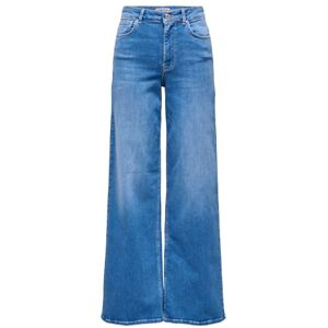 ONLY Onlmadison Blush Hw Wide DNM Rea260 Noos, Special ljus blå denim, L / 32L ONLY Onlmadison Blush Hw Wide DNM Rea260 Noos, Special ljus blå denim, L / 32L