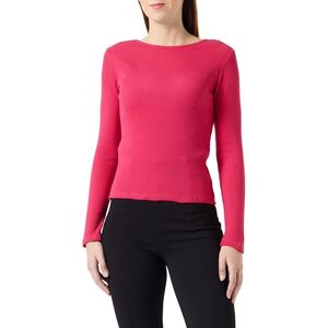 Trendyol damer stickad långa ärmar smal blus, fuchsia, XL Trendyol damer stickad långa ärmar smal blus, fuchsia, XL