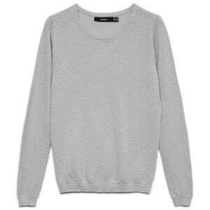 VERO MODA Stickad damtröja VMCARE tröja, Ljusgrå melange, M VERO MODA Stickad damtröja VMCARE tröja, Ljusgrå melange, M