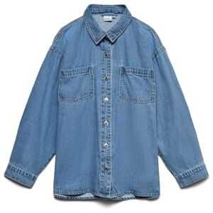 VERO MODA Vmjane Ls oversize denimskjorta, Mellanblå denim, M VERO MODA Vmjane Ls oversize denimskjorta, Mellanblå denim, M