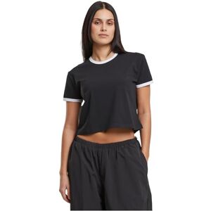 Urban Classics Damer Contrast Retro, avslappnad för kvinnor, normal passform, storlekar XS – 5XL, svart/vit, L Urban Classics Damer Contrast Retro, avslappnad för kvinnor, normal passform, storlekar XS – 5XL, svart/vit, L
