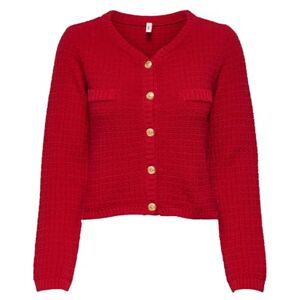ONLY Onlnolan Life Ls jacka KNT, Haute röd, S ONLY Onlnolan Life Ls jacka KNT, Haute röd, S