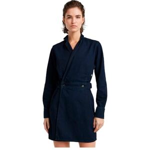 G-STAR RAW wrap klänning långärmad, Blå (Worn in Deep Blue Ocean D25350-d539-g839), XL G-STAR RAW wrap klänning långärmad, Blå (Worn in Deep Blue Ocean D25350-d539-g839), XL