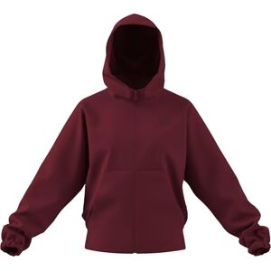 adidas Kobiety FUTURE ICONS SMALL LOGO FULL ZIP HOODIE, active maroon, XS adidas Kobiety FUTURE ICONS SMALL LOGO FULL ZIP HOODIE, active maroon, XS
