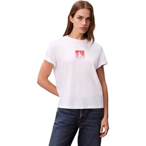 Calvin jeans dam SS klassiska boxade monogram TEE LV047D874G grafiska t-shirts, vit (ljus vit), M, Vit (ljusvit), M Calvin jeans dam SS klassiska boxade monogram TEE LV047D874G grafiska t-shirts, vit (ljus vit), M, Vit (ljusvit), M