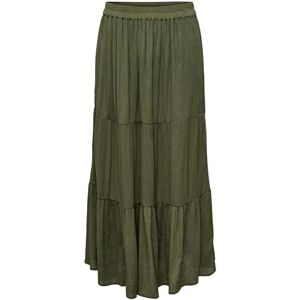 ONLY Onlmikka Life Long Skirt WVN Noos, Grön, M ONLY Onlmikka Life Long Skirt WVN Noos, Grön, M