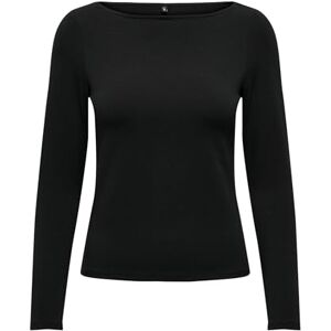 ONLY Onllive Love Ls Boatneck JRS Noos, svart, M ONLY Onllive Love Ls Boatneck JRS Noos, svart, M
