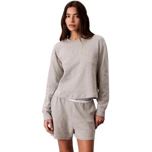 Calvin dam avslappnad crew pullover 000QS7273E L/S tröja, grå (grå ljung), M, Grå (grå ljung), M Calvin dam avslappnad crew pullover 000QS7273E L/S tröja, grå (grå ljung), M, Grå (grå ljung), M