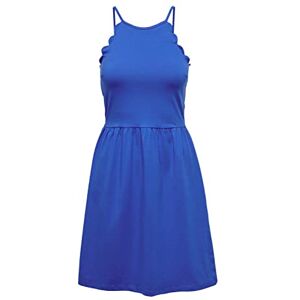 ONLY Dam onlamber Strap Scallop Short Dress Ay Nn Jerseyklänning, Stark blå, S ONLY Dam onlamber Strap Scallop Short Dress Ay Nn Jerseyklänning, Stark blå, S