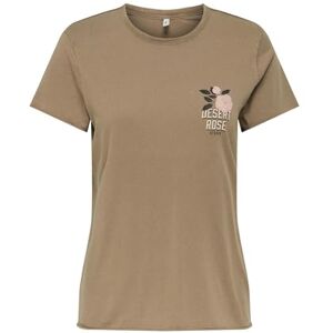 ONLY Onllucy Life Reg S/S Top JRS Noos, cocoa créme, 3XL ONLY Onllucy Life Reg S/S Top JRS Noos, cocoa créme, 3XL