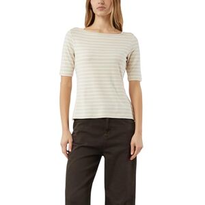 Comma 2176814 randig t-shirt, beige, 48 dam Comma 2176814 randig t-shirt, beige, 48 dam