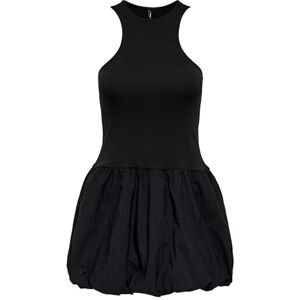 ONLY Onllia S/L Ballongmix Short Dress JRS, svart, XS ONLY Onllia S/L Ballongmix Short Dress JRS, svart, XS