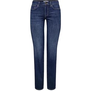 ONLY Onlann Mid Straight DNM Soo615 Noos, Mörkblå denim, L / 32L ONLY Onlann Mid Straight DNM Soo615 Noos, Mörkblå denim, L / 32L