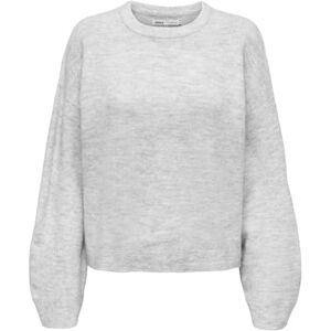ONLY Onlsimoni L/S O-hals tröja KNT Noos, Ljusgrå melange, XXL ONLY Onlsimoni L/S O-hals tröja KNT Noos, Ljusgrå melange, XXL