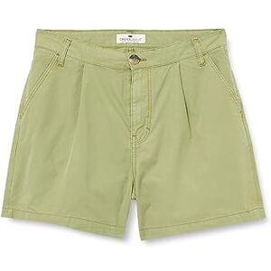 Cross Jeans Cross Dam pleated chinos shorts, Lätt oliv, 31W Cross Jeans Cross Dam pleated chinos shorts, Lätt oliv, 31W