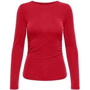 ONLY Onlfree Life L/S Ruching Top JRS, Salsa, S ONLY Onlfree Life L/S Ruching Top JRS, Salsa, S
