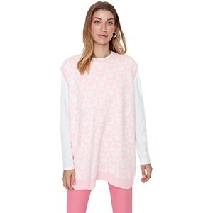 Trendyol Tröja väst – rosa – normal, ROSA, M/L Trendyol Tröja väst – rosa – normal, ROSA, M/L