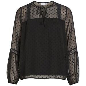 Vila Dam VIEDEE L/S TOP/SU-NOOS blus, svart, 34, Schwarz, 34 Vila Dam VIEDEE L/S TOP/SU-NOOS blus, svart, 34, Schwarz, 34