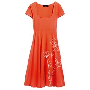 Desigual Vest_napoles dam casual klänning, Apelsin, L Desigual Vest_napoles dam casual klänning, Apelsin, L