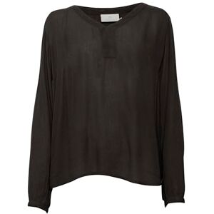 KAFFE dam lös passform blus bärnsten L/S blus – min 2 KAFFE dam lös passform blus bärnsten L/S blus – min 2