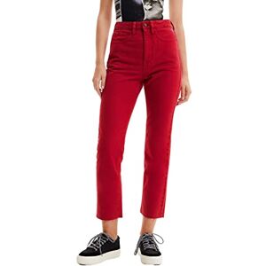 Desigual Dam jeans, röd, 40 SE Desigual Dam jeans, röd, 40 SE