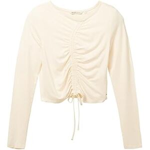 TOM TAILOR Denim Damer Långärmad T-shirt 1035391, 10348 Gardenia White, XL TOM TAILOR Denim Damer Långärmad T-shirt 1035391, 10348 Gardenia White, XL