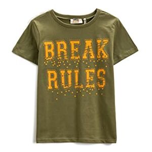 Koton pojkar kortärmad crew neck slogantema tryckt T-shirt, Khaki (894), 11-12 år Koton pojkar kortärmad crew neck slogantema tryckt T-shirt, Khaki (894), 11-12 år