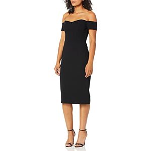 Dress the Population , Bailey Off The Shoulder Sweetheart bodycon, midi-mantel klänning, dam, Svart, S Dress the Population , Bailey Off The Shoulder Sweetheart bodycon, midi-mantel klänning, dam, Svart, S