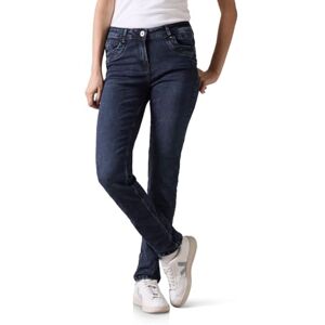 Cecil B376494 Slim Fit Jeans, Blå Och Svart, 32W x 28L Dam, Urtvättad Blå Och Svart, 32W x 28L Cecil B376494 Slim Fit Jeans, Blå Och Svart, 32W x 28L Dam, Urtvättad Blå Och Svart, 32W x 28L