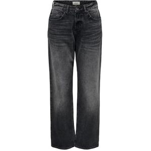 ONLY Onlella-Riley Mw Straight Tai523 Dnmnoos, Tvättad svart, (XS) W x 32L ONLY Onlella-Riley Mw Straight Tai523 Dnmnoos, Tvättad svart, (XS) W x 32L