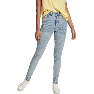 Urban Classics Dam, hög midja, skinny byxor, jeans, Lätt himmelsblå syra tvättat, 30W x 30L Urban Classics Dam, hög midja, skinny byxor, jeans, Lätt himmelsblå syra tvättat, 30W x 30L