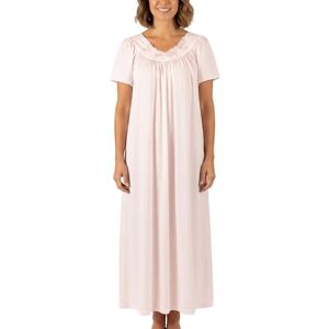 Shadowline Dam kronblad lång klänning med korta fladdrande ärmar, 134 cm, rosa, S Shadowline Dam kronblad lång klänning med korta fladdrande ärmar, 134 cm, rosa, S