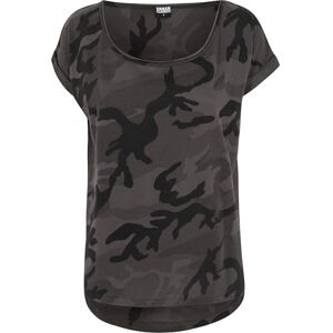 Urban Classics Dam Camo Back Shaped T-shirt, Mörk kamouflage, XL Urban Classics Dam Camo Back Shaped T-shirt, Mörk kamouflage, XL