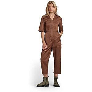 G-STAR RAW Dam V-ringad kortärmad jumpsuit, Brun (Medium Clay D20063-c657-c627), XS G-STAR RAW Dam V-ringad kortärmad jumpsuit, Brun (Medium Clay D20063-c657-c627), XS