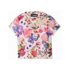 Desigual Ts_Cataleya T-shirt för flickor, Materialfinish, 12 år Desigual Ts_Cataleya T-shirt för flickor, Materialfinish, 12 år