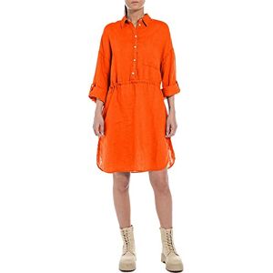 Replay Dam W9007 klänning, 449 Bright ORANGE, XS, 449 ljust orange, XS Replay Dam W9007 klänning, 449 Bright ORANGE, XS, 449 ljust orange, XS
