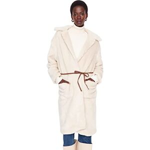 Trendyol Dam regular parkas enkel väv rock, ecru, 34 Trendyol Dam regular parkas enkel väv rock, ecru, 34