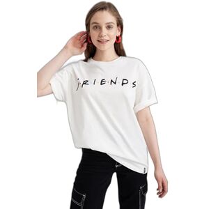 DeFacto T-shirt för kvinnor, Vit, M DeFacto T-shirt för kvinnor, Vit, M