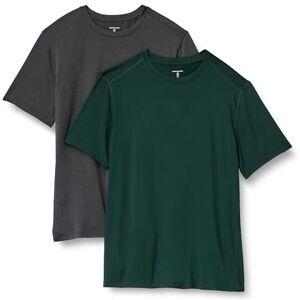 Amazon Essentials aktiv snabbtorkande teknik stretch lätt kortärmad t-shirt, paket med 2, mörkgrön/ljung grafit, XX-Large Amazon Essentials aktiv snabbtorkande teknik stretch lätt kortärmad t-shirt, paket med 2, mörkgrön/ljung grafit, XX-Large