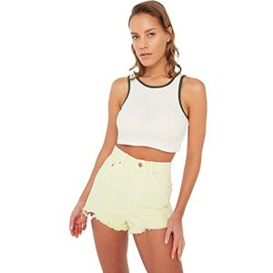 Trendyol Ecul Återvinning ticker crop stickad blus blus blus ecru, extra small Trendyol Ecul Återvinning ticker crop stickad blus blus blus ecru, extra small