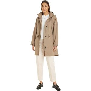 Tommy Hilfiger kvinnors Essential bomullsblandning parka, BEIgE, 68 Tommy Hilfiger kvinnors Essential bomullsblandning parka, BEIgE, 68