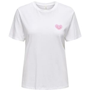 ONLY Onllucia Reg S/S Top JRS, Vit, XXS ONLY Onllucia Reg S/S Top JRS, Vit, XXS