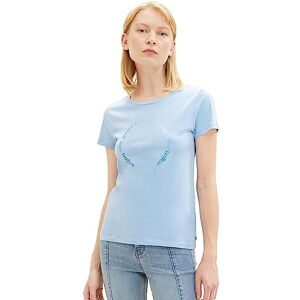 TOM TAILOR Denim T-shirt för kvinnor, 11139 – mjuk charmig blå, XS TOM TAILOR Denim T-shirt för kvinnor, 11139 – mjuk charmig blå, XS