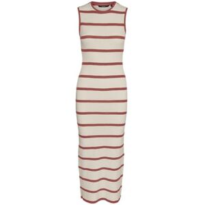 VERO MODA VMWANDA SL O-hals 7/8 klänning Boo, Marsala/ränder: björk, L VERO MODA VMWANDA SL O-hals 7/8 klänning Boo, Marsala/ränder: björk, L